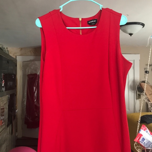 bebe Dresses & Skirts - Huge Sale. RedDress For the Holiday Gold Zipper